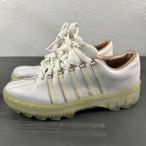 K-Swiss VGT Women's White‎ Tennie Shoe 96566-188-M Sz 9 Chunky Sole